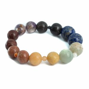 Pulsera de piedras preciosas 7 Chakra - 2 x 1 cuentas