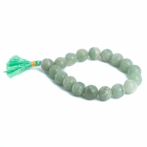 Pulsera de Aventurina Verde "Power Beads" - 10 mm