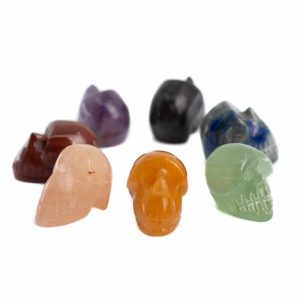 Set de Calaveras 7 chakras de Cristal - (25mm)