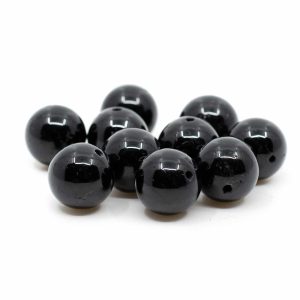 Cuentas Sueltas de Obsidiana - 10 piezas (10 mm)