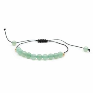 Pulsera de Aventurina Verde Ajustable