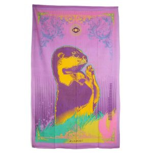 Tapiz de Algodón Auténtico Nutria Meditadora (210 x 130 cm)