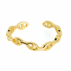 Anillo Ajustable 'Lazos' Cobre Dorado