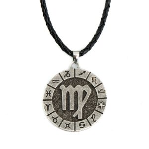 Colgante de Metal Horóscopo de Virgo (40 mm)