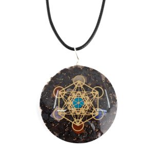 Colgante de Orgonita Chakra de Metatrón Hematita