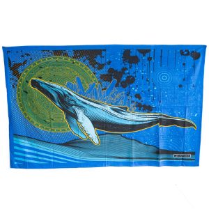 Tapiz Algodón Auténtico Ballena Voladora (215 x 135 cm)