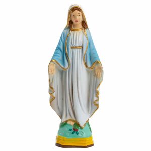 Estatua de Santa María Milagrosa - Pintada a Mano (17,5 cm)