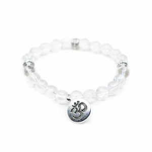 Pulsera de Cristal de Roca con OHM