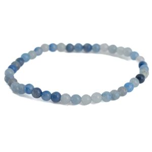 Pulsera de Piedras Preciosas Aventurina Azul (4 mm)