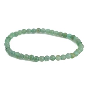 Pulsera de Piedras Preciosas Aventurina Verde (4 mm)