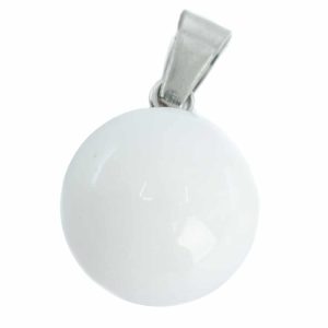 Colgante de Jade Blanco Bola