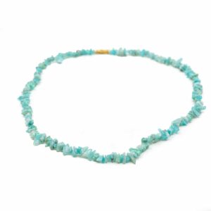 Collar de Piedras Preciosas de Amazonita (45 cm)