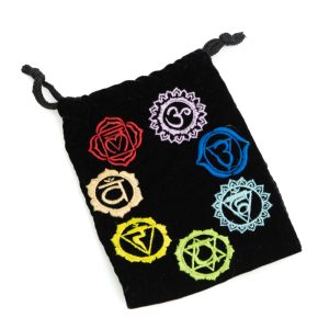 Bolsa de Terciopelo 7 Chakras hecha a mano