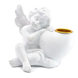 Portavelas Ángel Amor (10 cm)