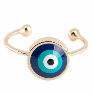 Anillo Ajustable Mal de Ojo (10 mm)