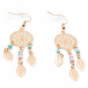 Pendientes Bohemios Atrapasueños Dorado